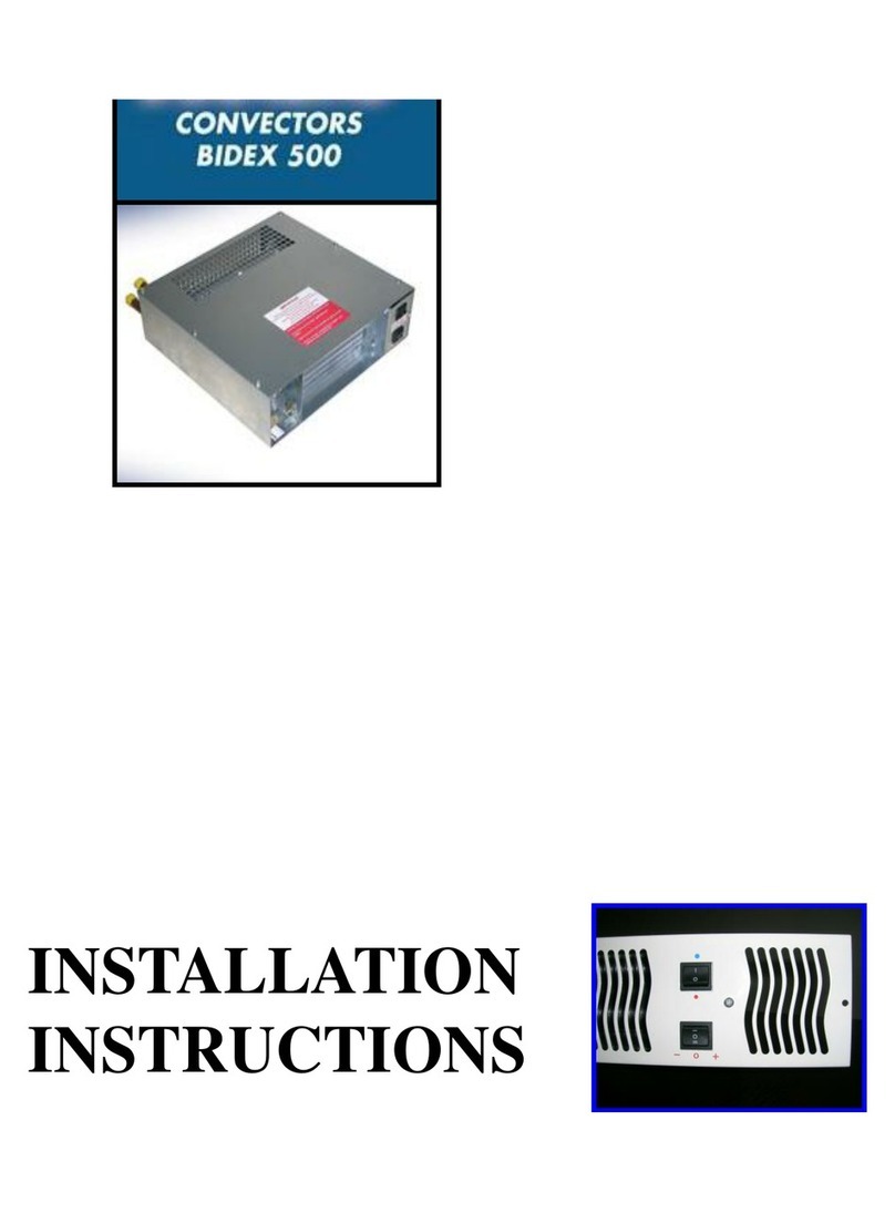 Bidex 500 Installation instructions manual