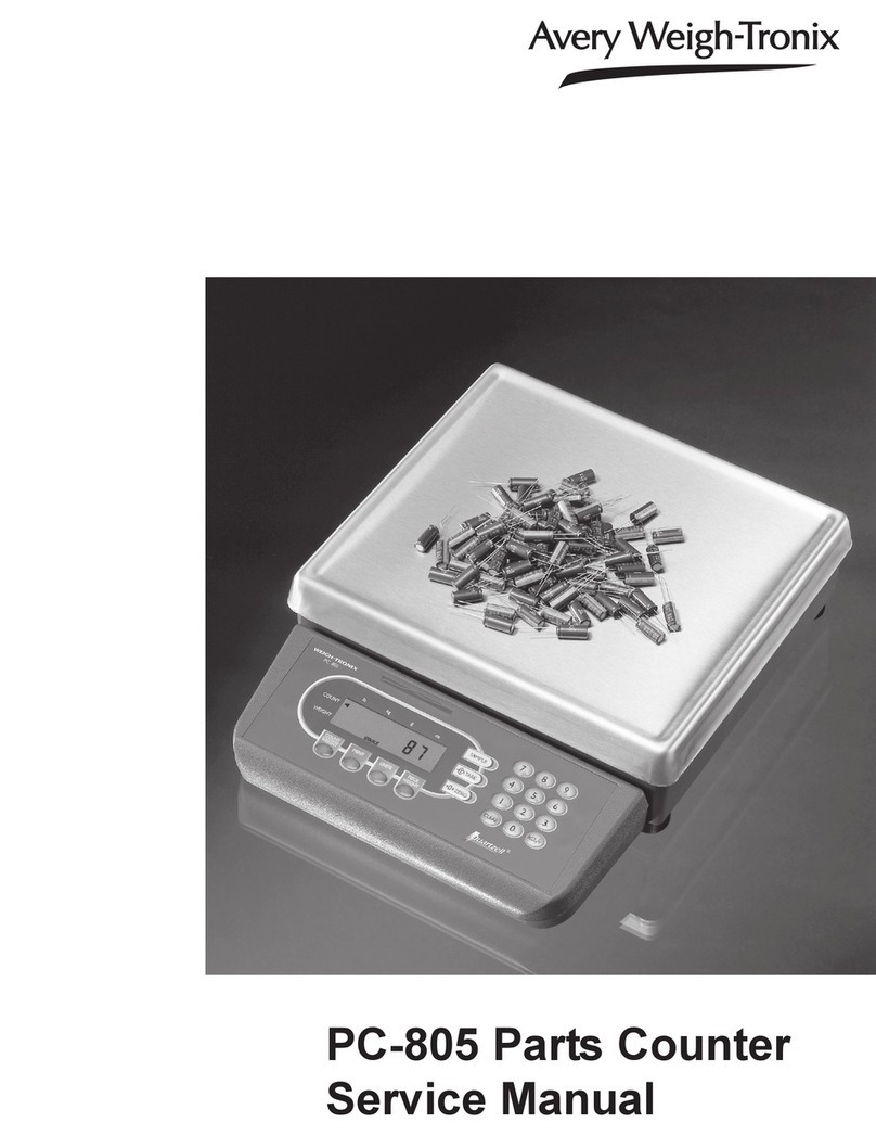 Avery Weigh-Tronix PC-805 Service manual