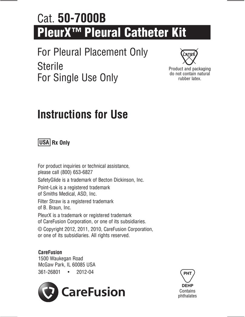 Care Fusion PleurX Instructions for use