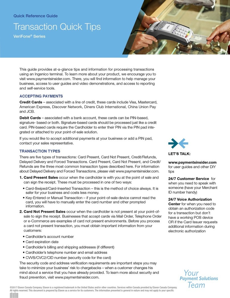 Ingenico VeriFone Series User manual