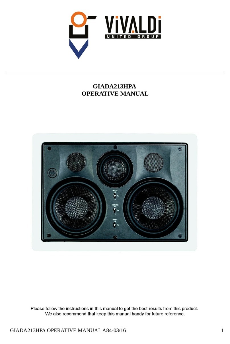 Vivaldi GIADA213HPA User manual