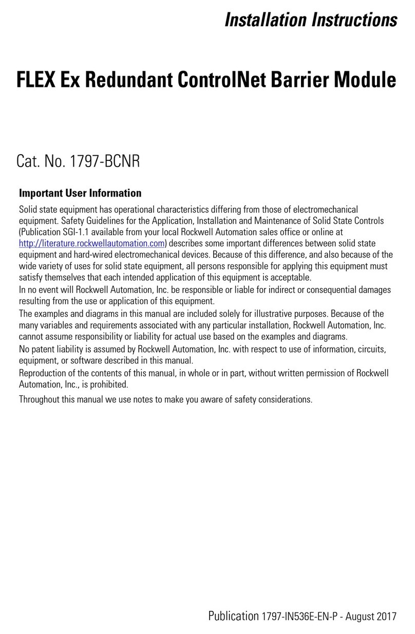 Allen-Bradley ControlNet FLEX Ex 1797-BCNR User manual
