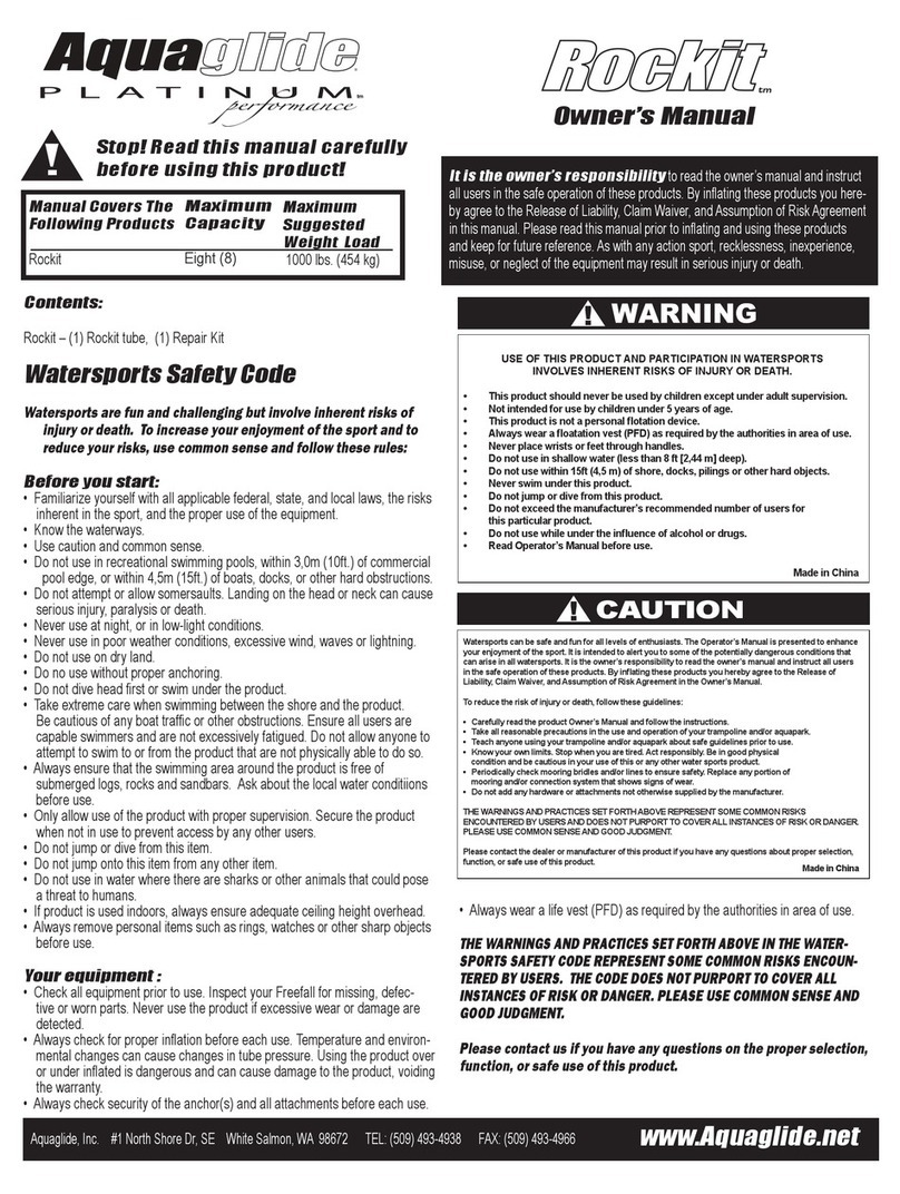 Aquaglide Rockit owner's manual