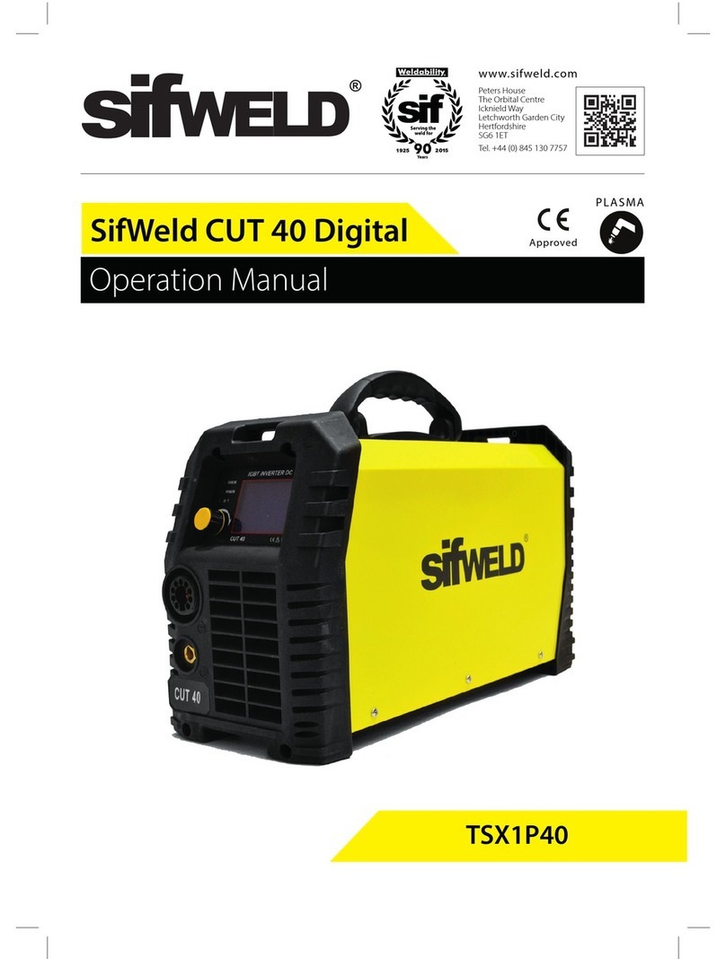 SifWeld CUT 40 Digital Operation manual