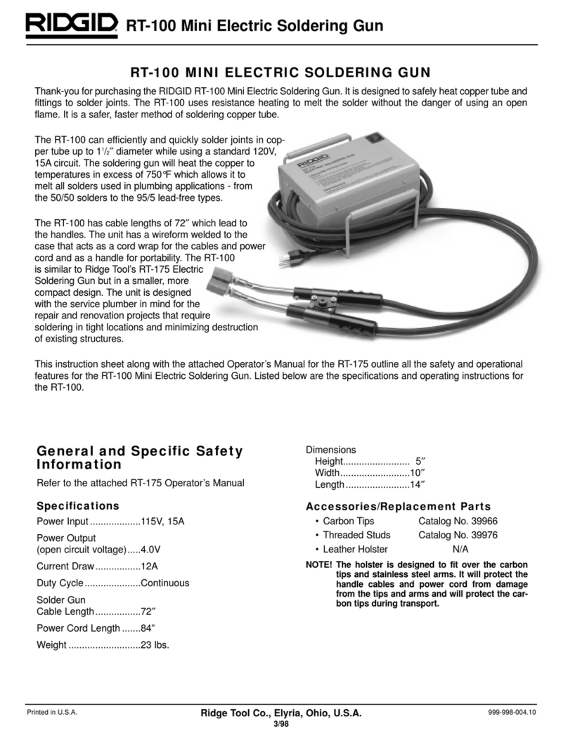 RIDGID RT-100 manual