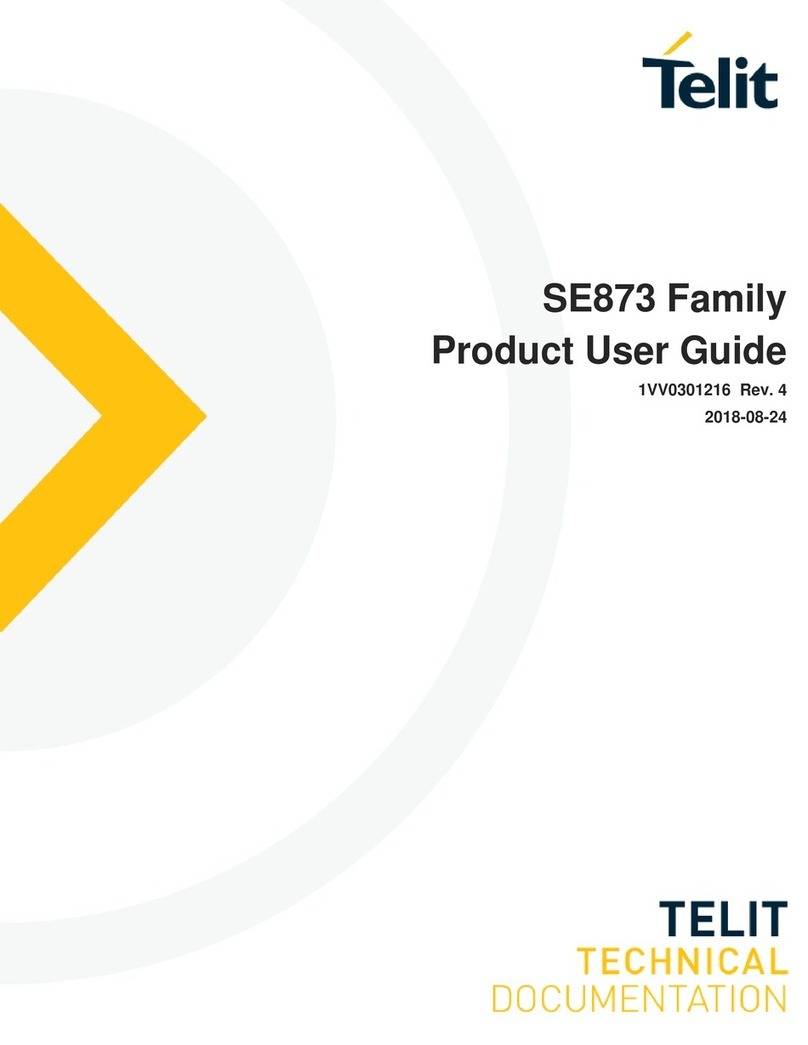 Telit Wireless Solutions SE873Q5 Product user guide