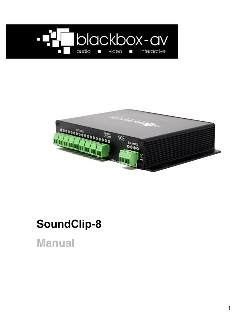 Blackboxav SoundClip-8 User manual