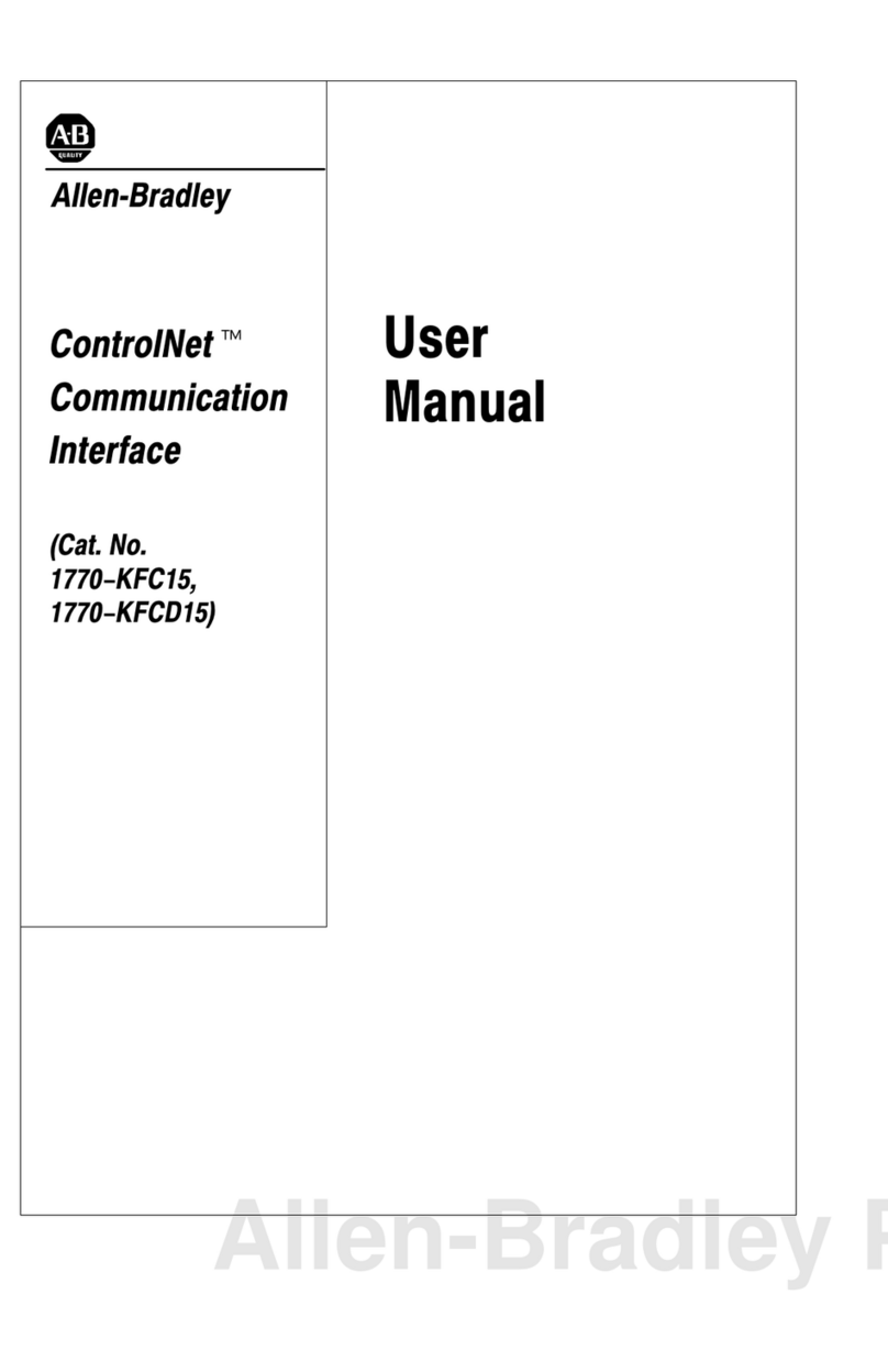 Allen-Bradley ControlNet 1770-KFC1 User manual