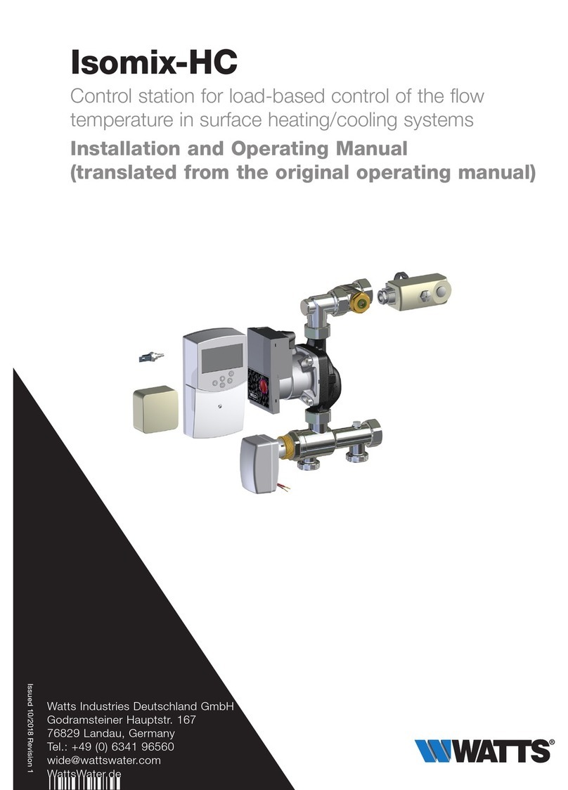 Watts Industries Isomix-HC Installation and operating manual