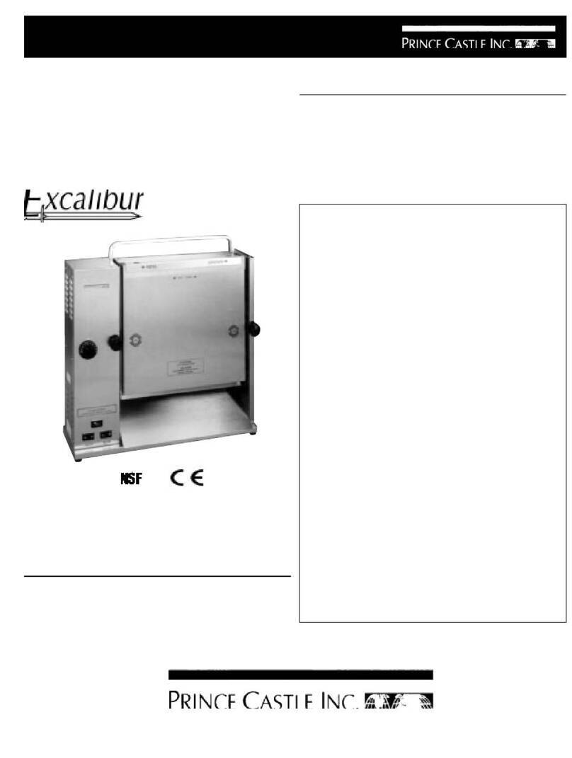 Prince Castle Excalibur 197-FCE operating instructions