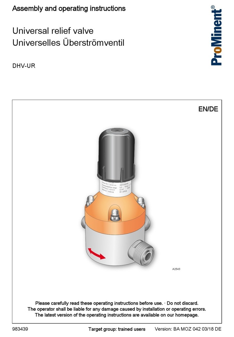 ProMinent DHV-UR Assembly and operating instructions
