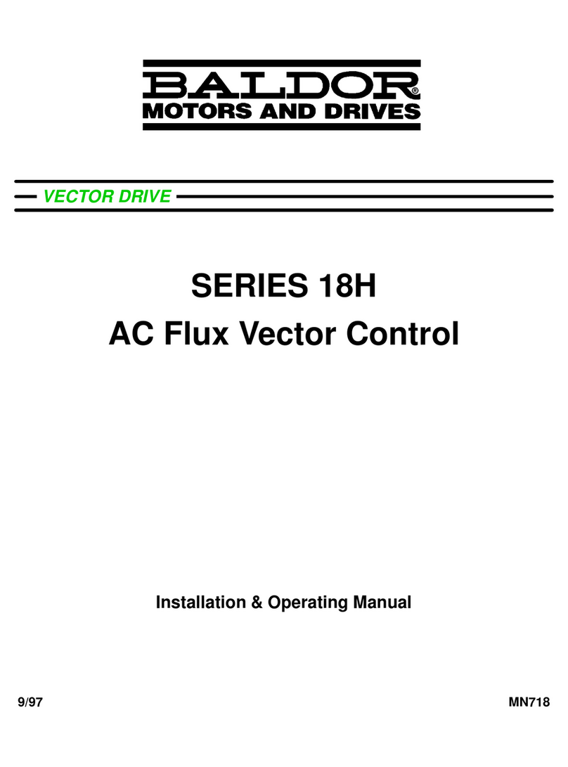 Baldor 18H Series Installation & operating manual