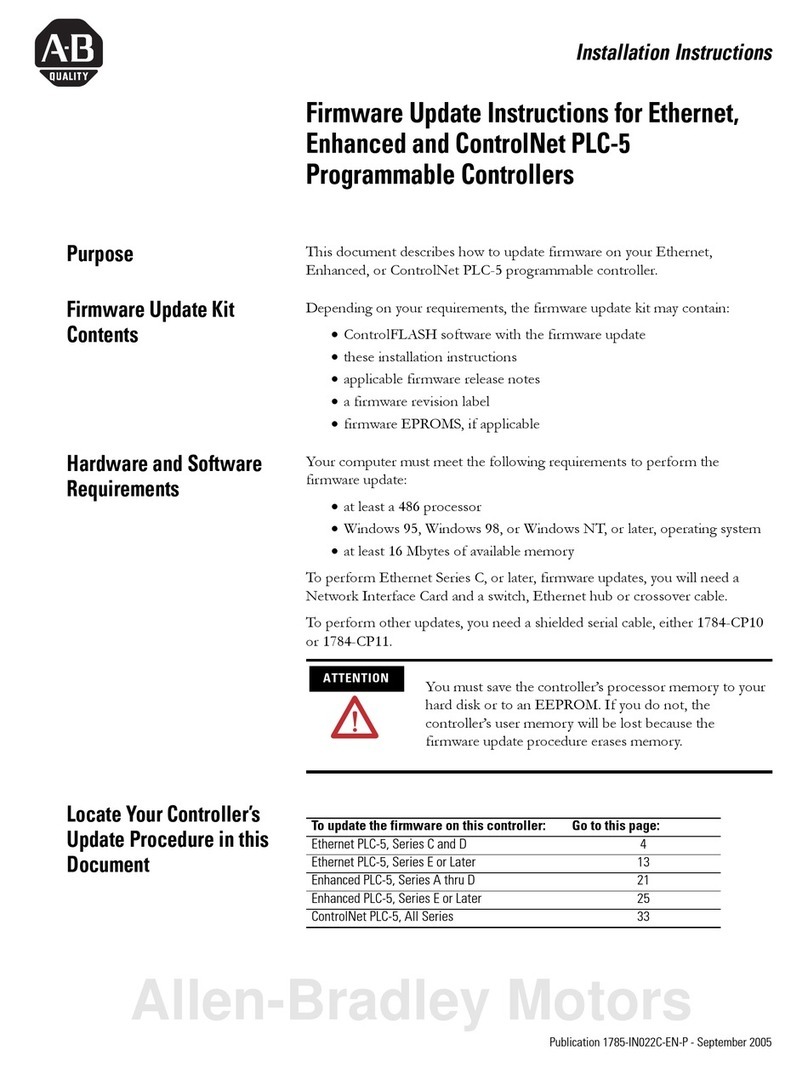 Allen-Bradley ControlNet PLC-5 User manual Allen-Bradley ControlNet PLC-5 User manual