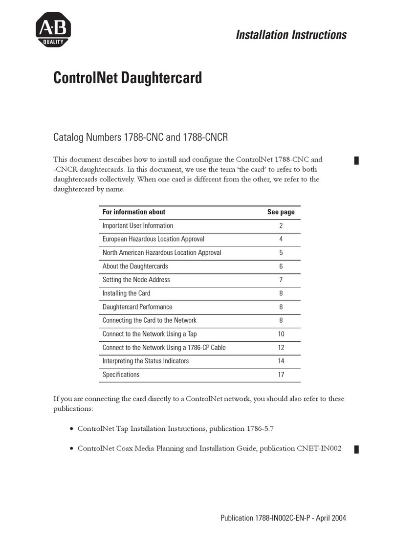 Allen-Bradley ControlNet 1788-CNCR User manual