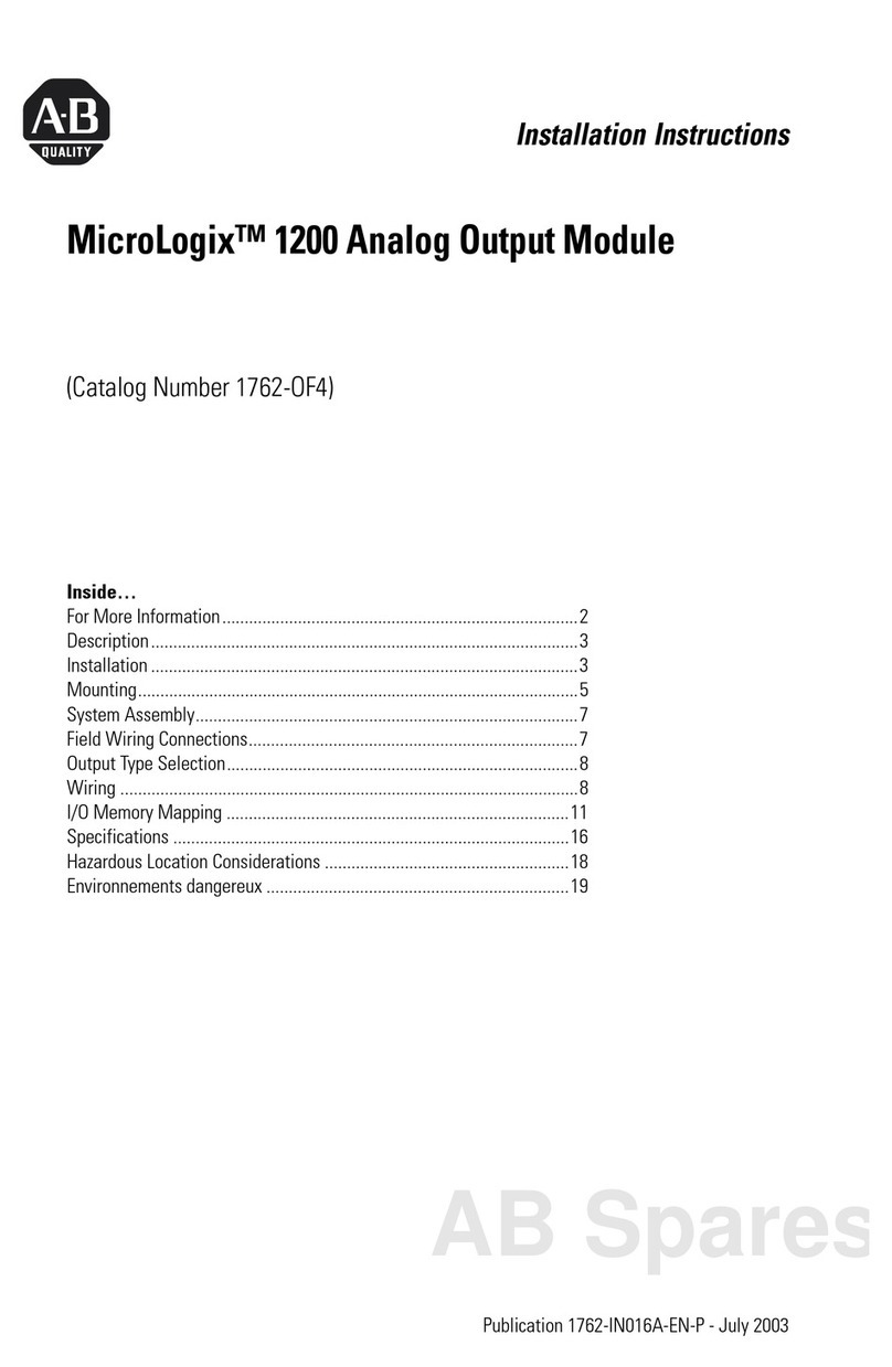 Allen-Bradley MicroLogix 1200 installation instructions