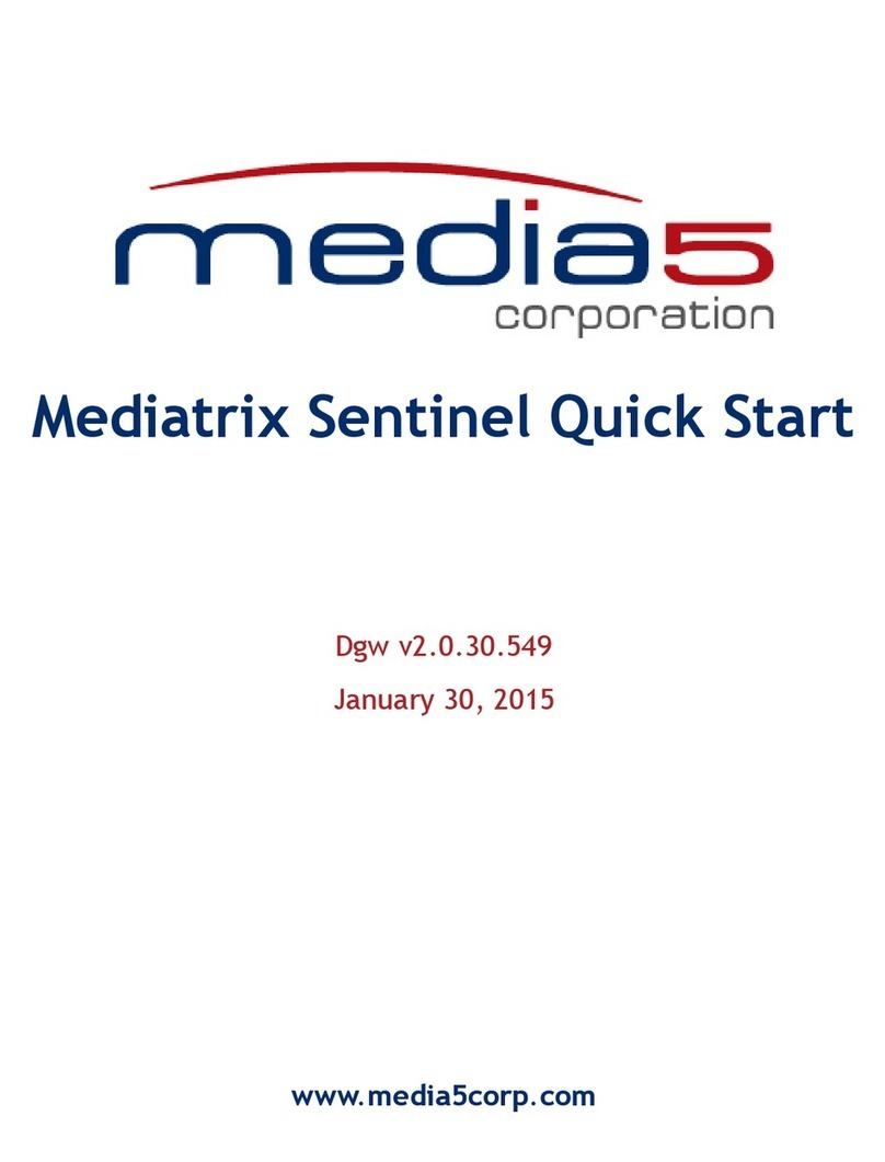 Media5 Mediatrix Sentinel quick start