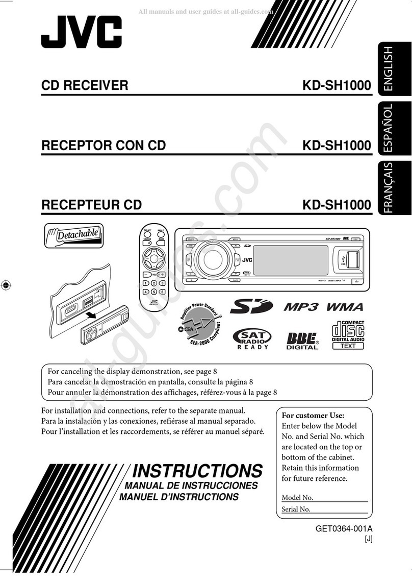 JVC KD SH1000 - Radio / CD User manual