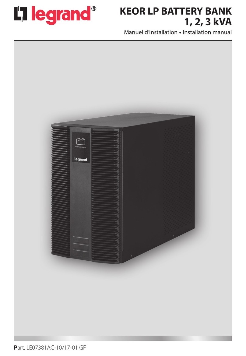 LEGRAND KEOR LP installation manual
