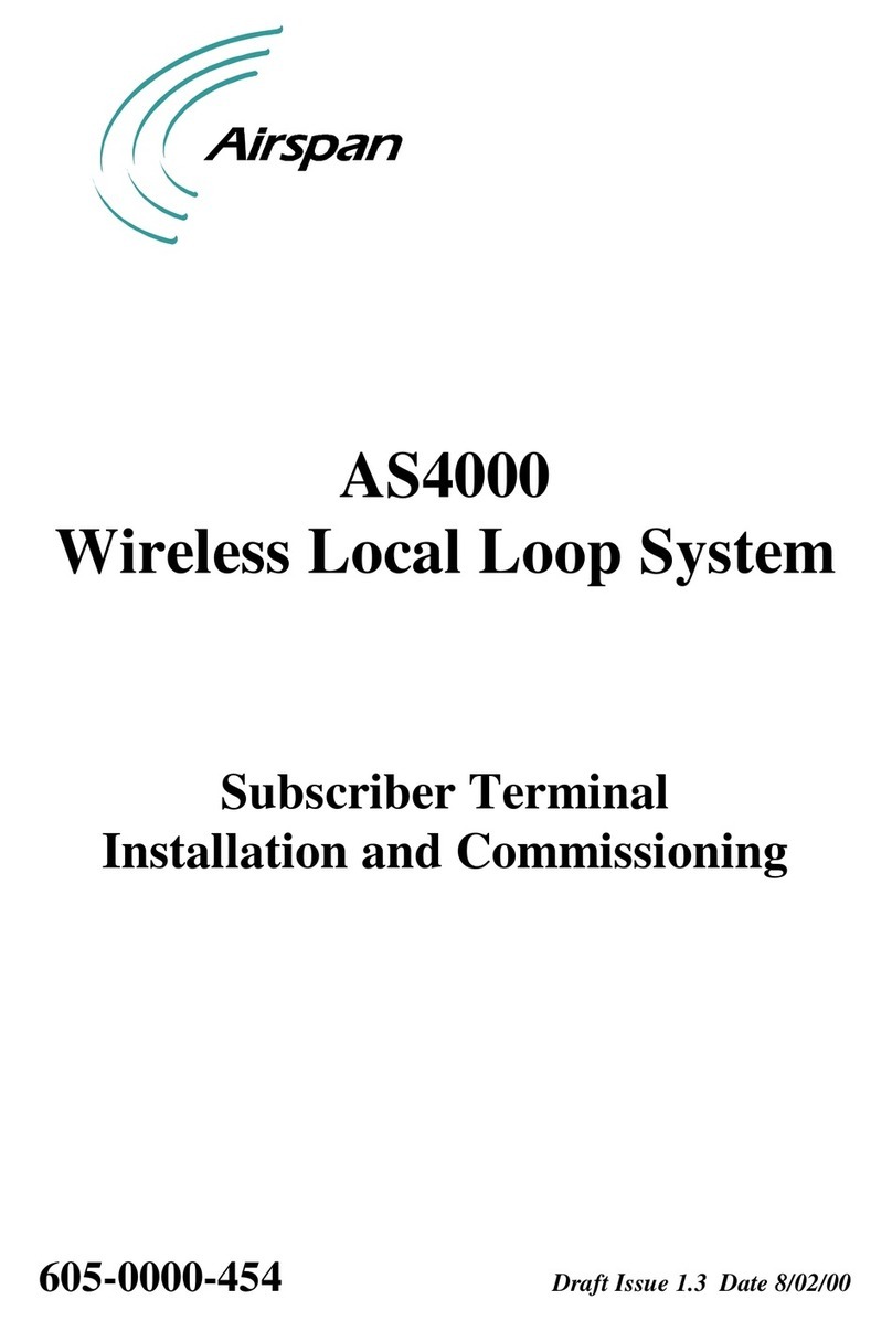 Airspan AS4000 Installation and commissioning