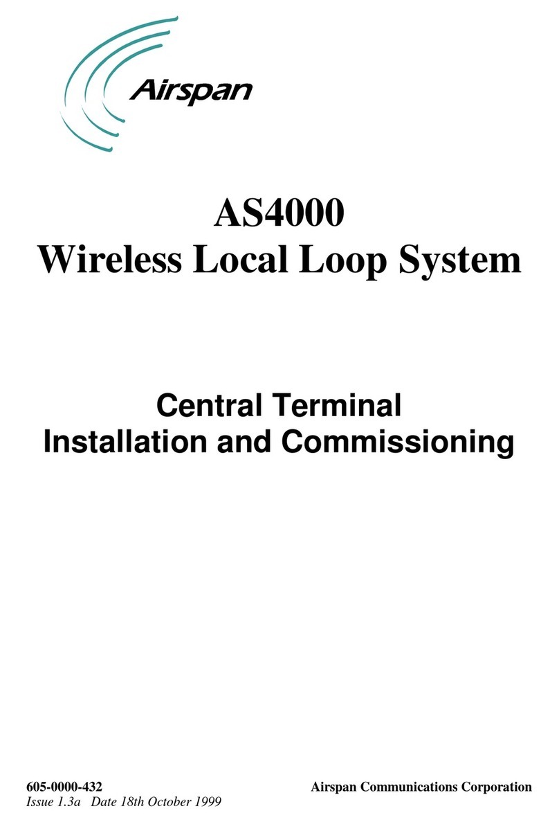 Airspan AS4000 Installation and commissioning