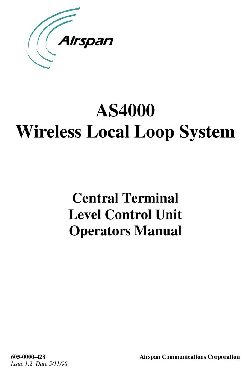 Airspan AS4000 Operator's manual
