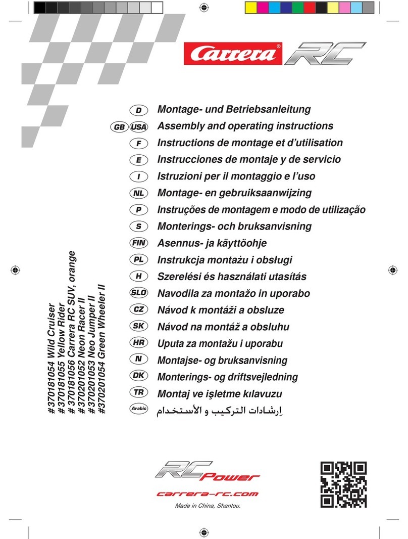 Carrera RC 370181055 Yellow Rider Assembly and operating instructions Carrera RC 370181055 Yellow Rider Assembly and operating instructions