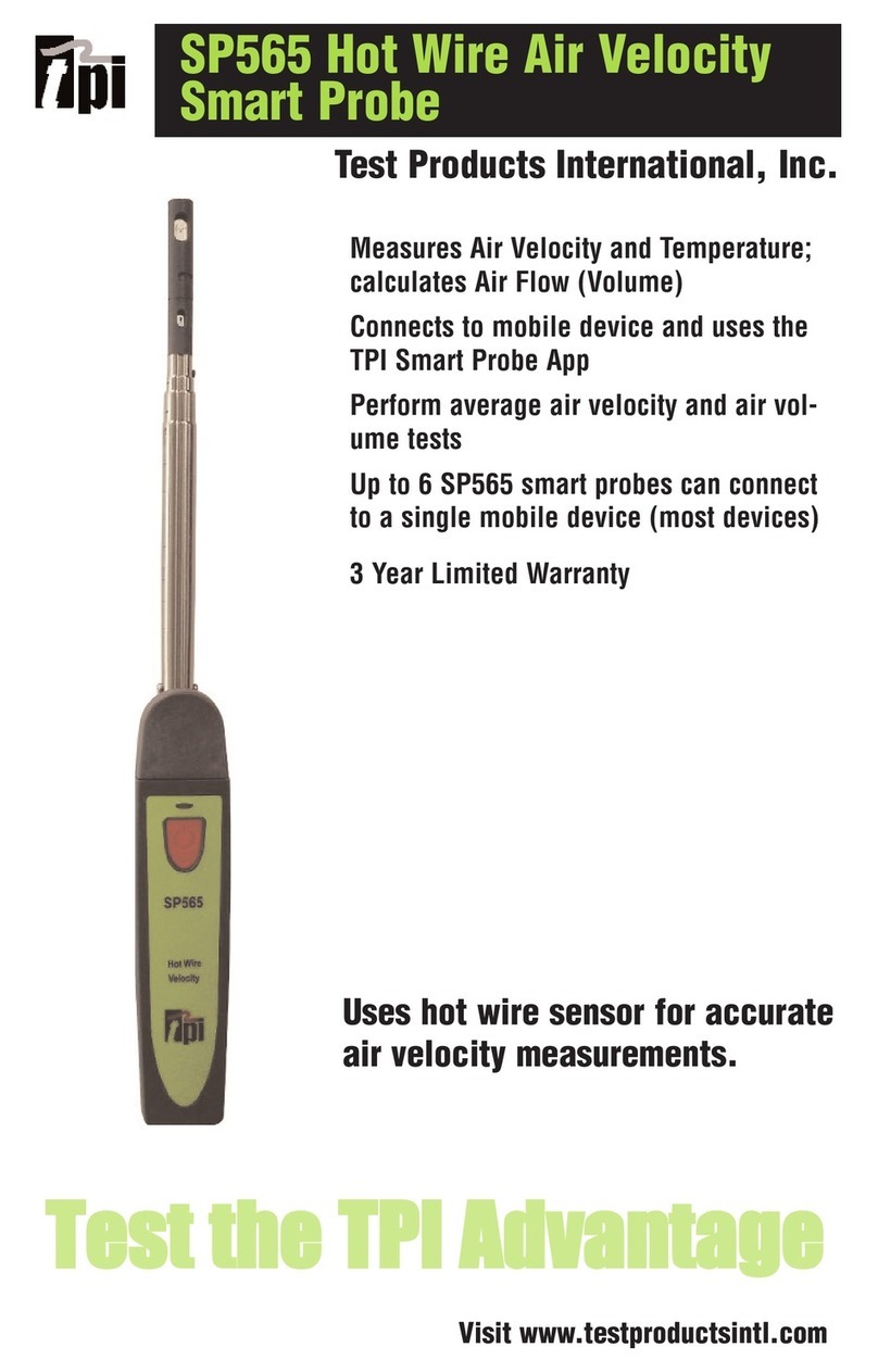 Test Products International SP565 user manual Test Products International SP565 user manual