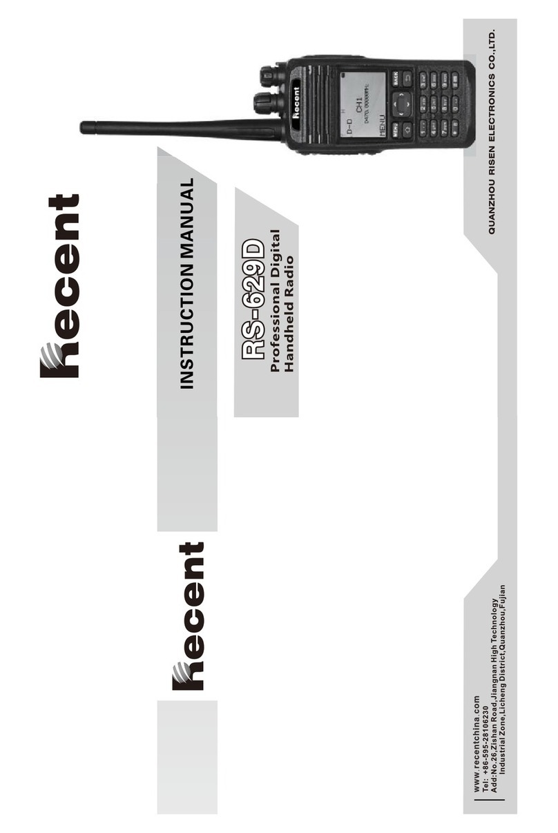 Recent RS-629D User manual