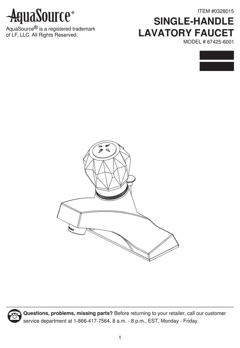 AquaSource 67425-6001 Maintenance manual