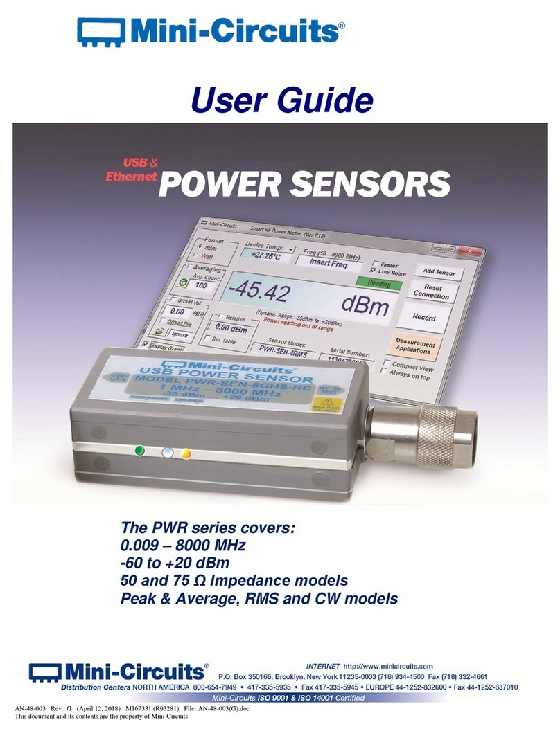 Mini-Circuits PWR Series user guide