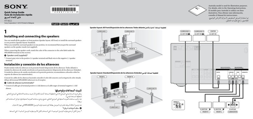 Sony HT-M22 User manual