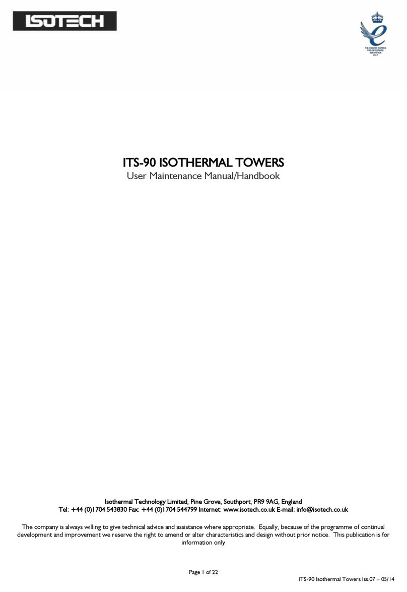 Isotech ITS-90 User maintenance manual/handbook