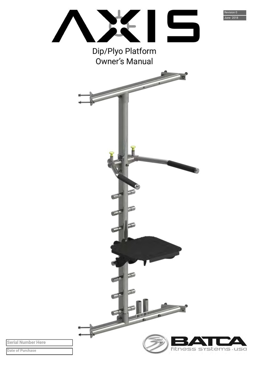 Batca AXIS Dip/Plyo Platform User manual