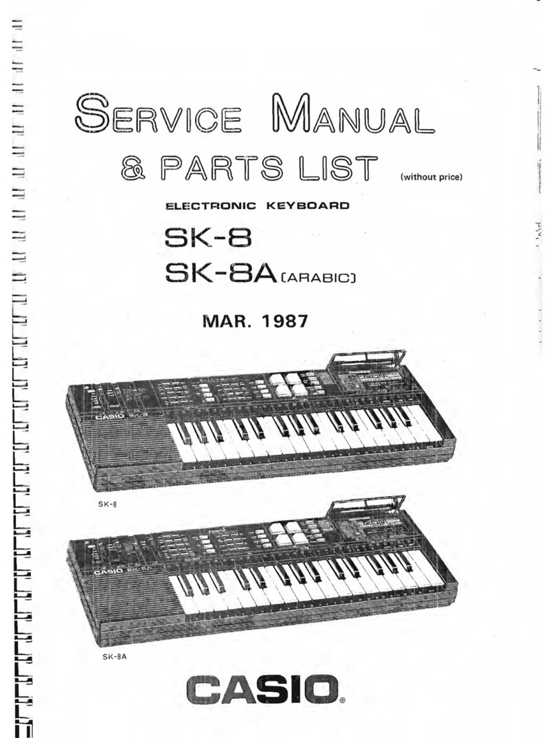 Casio SK-8A Troubleshooting guide
