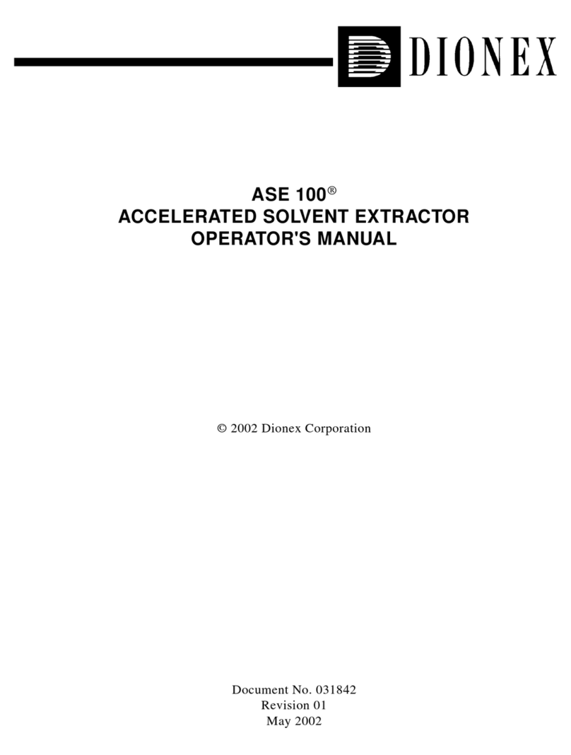 Dionex ASE 100 Operator's manual