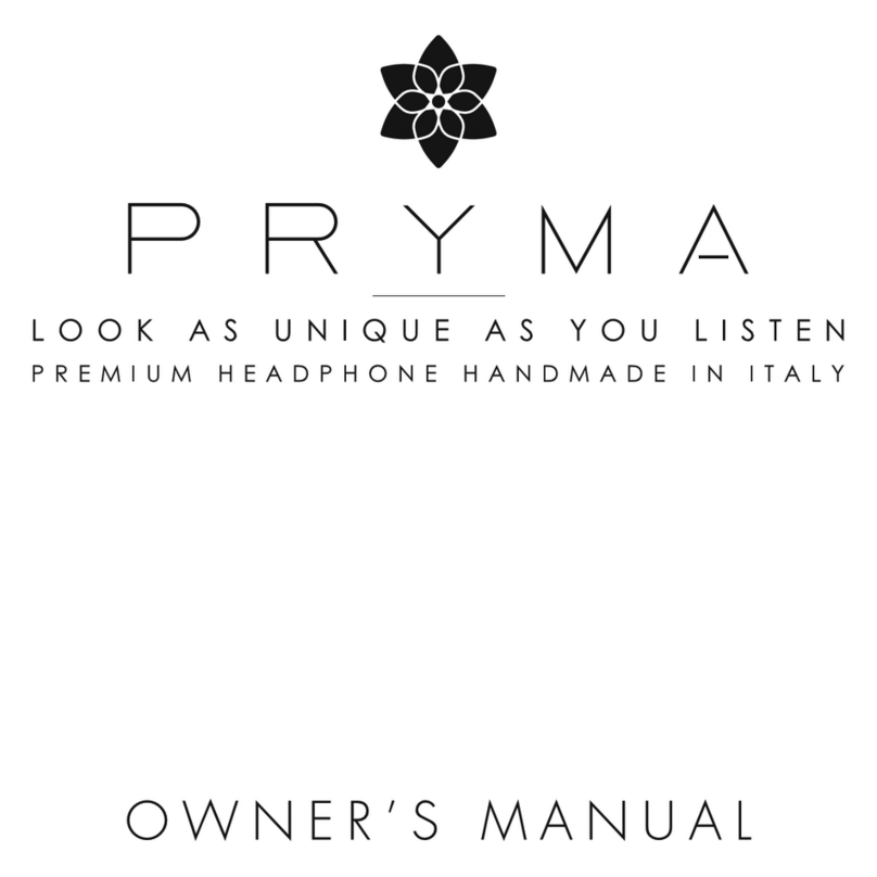 Sonus Faber PRYMA owner's manual