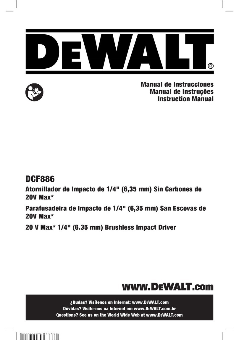 DeWalt DCF886 User manual