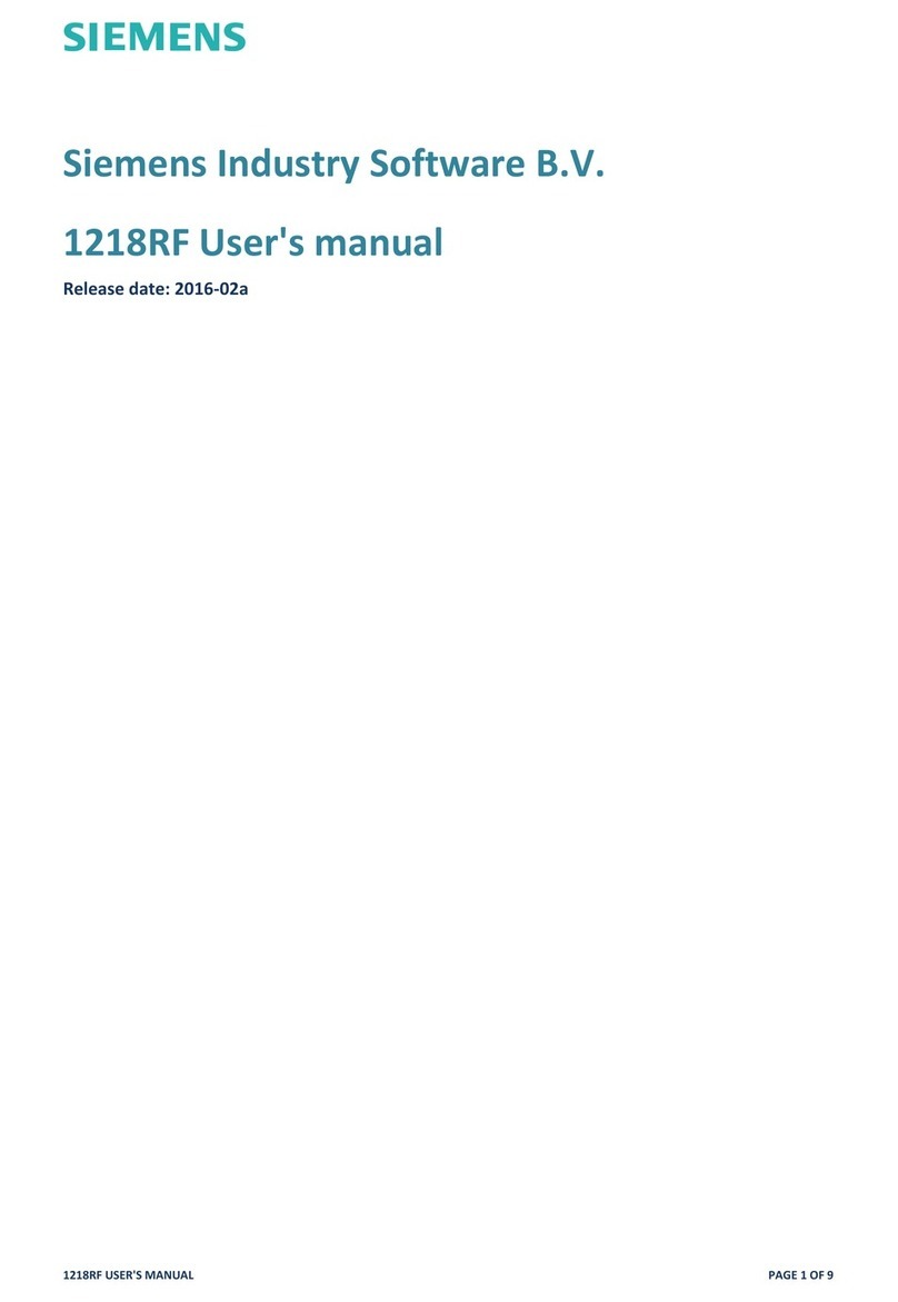 Siemens 1218RF User manual