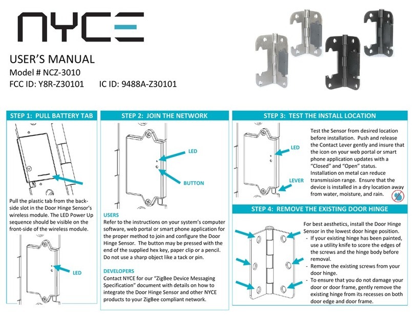 Nyce NCZ-3010 user manual