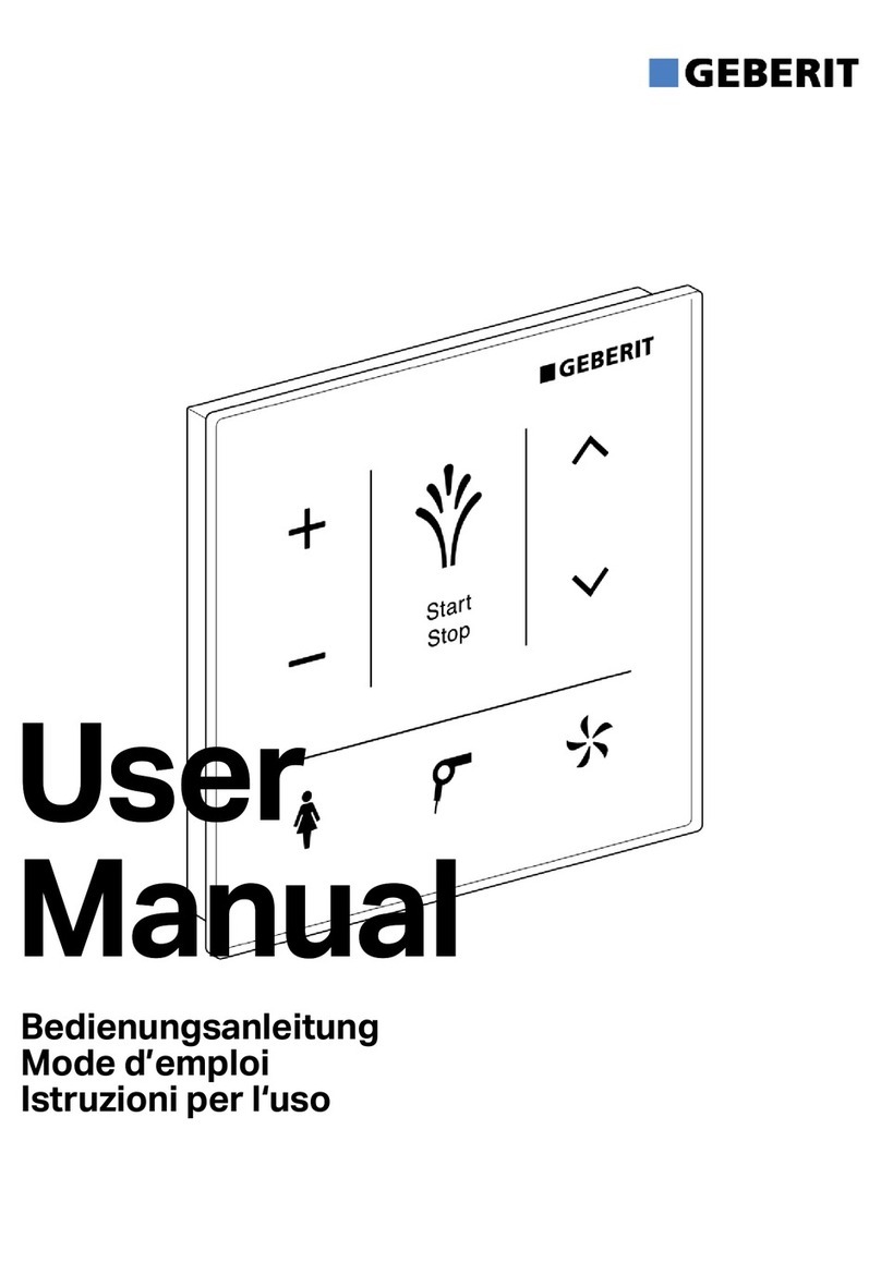 Geberit 147.038 series user manual Geberit 147.038 series user manual