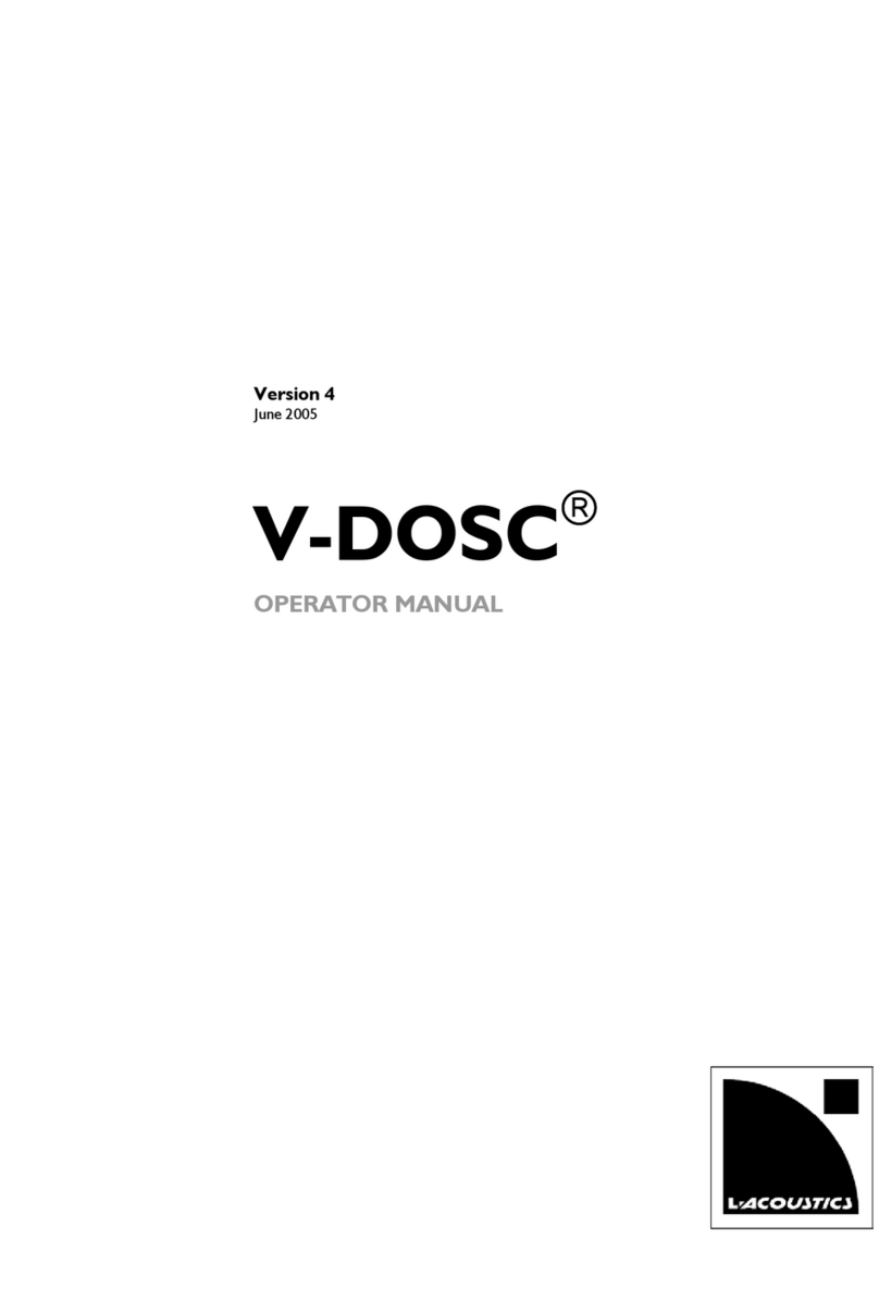 L-Acoustics V-DOSC Operator's manual