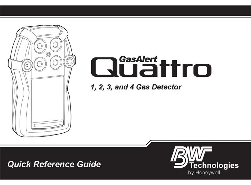 BW Technologies GasAlertQuattro 1 Quick reference guide