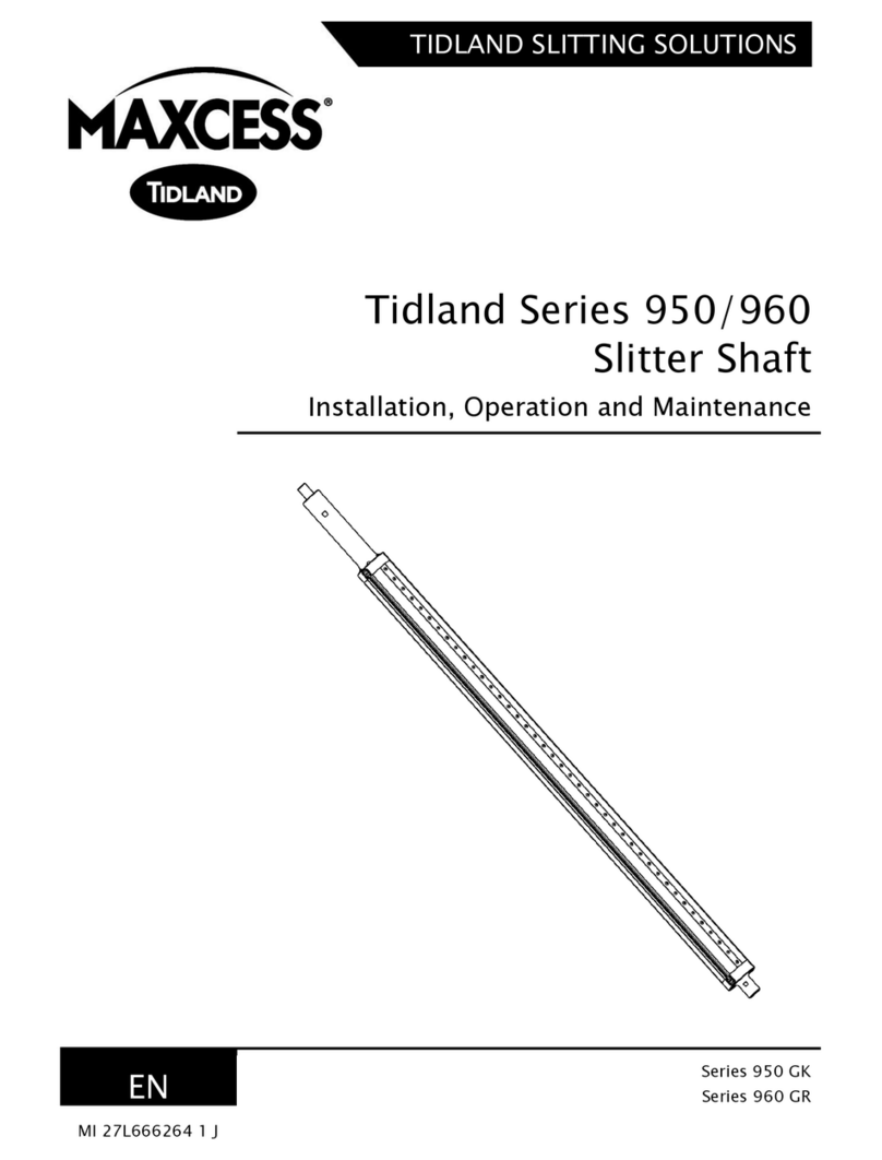 Maxcess Tidland 950 Series Installation, operation and maintenance