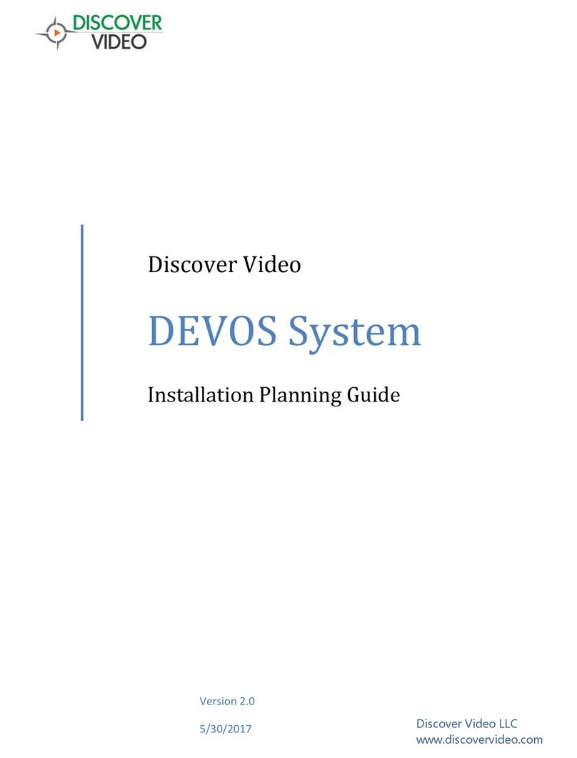 Discover Video DEVOS 16 Installation planning guide