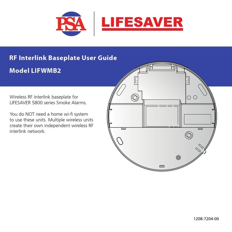 PSA LIFESAVER LIFWMB2 user guide