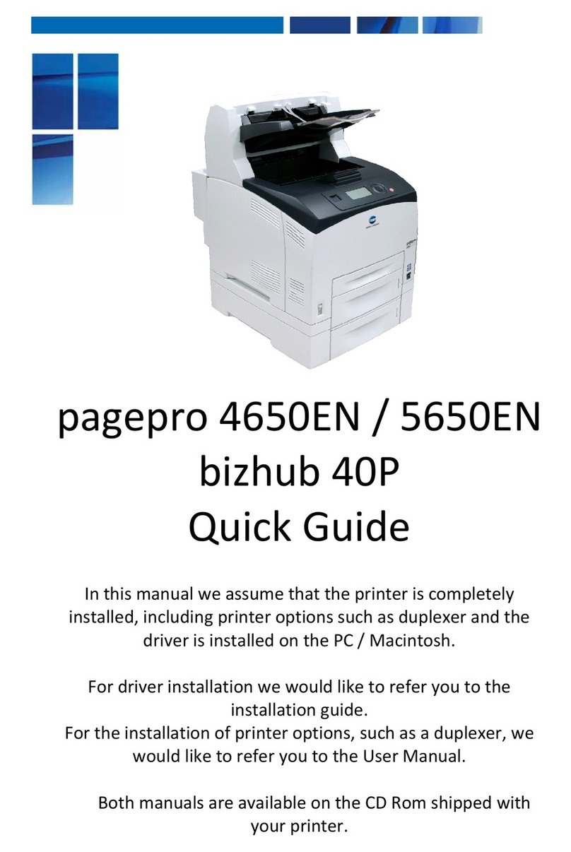 Konica Minolta PAGEPRO 4650EN User manual Konica Minolta PAGEPRO 4650EN User manual