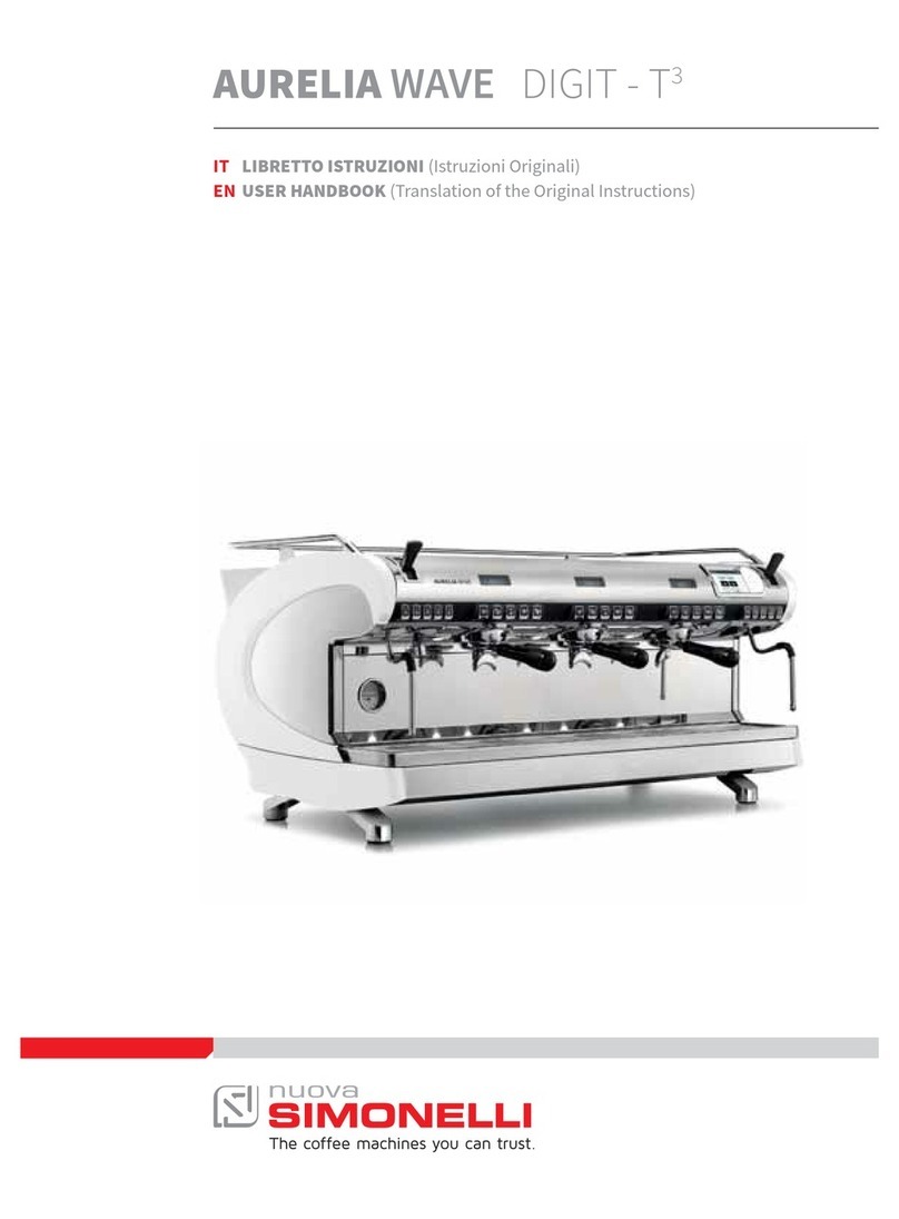 Simonelli AURELIA WAVE DIGIT - T3 User handbook