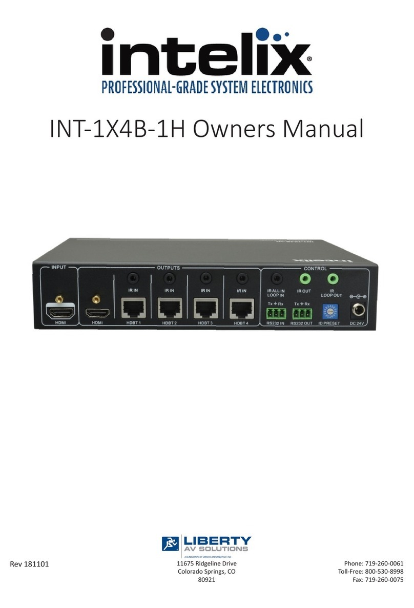 Intelix INT-1X4B-1H owner's manual
