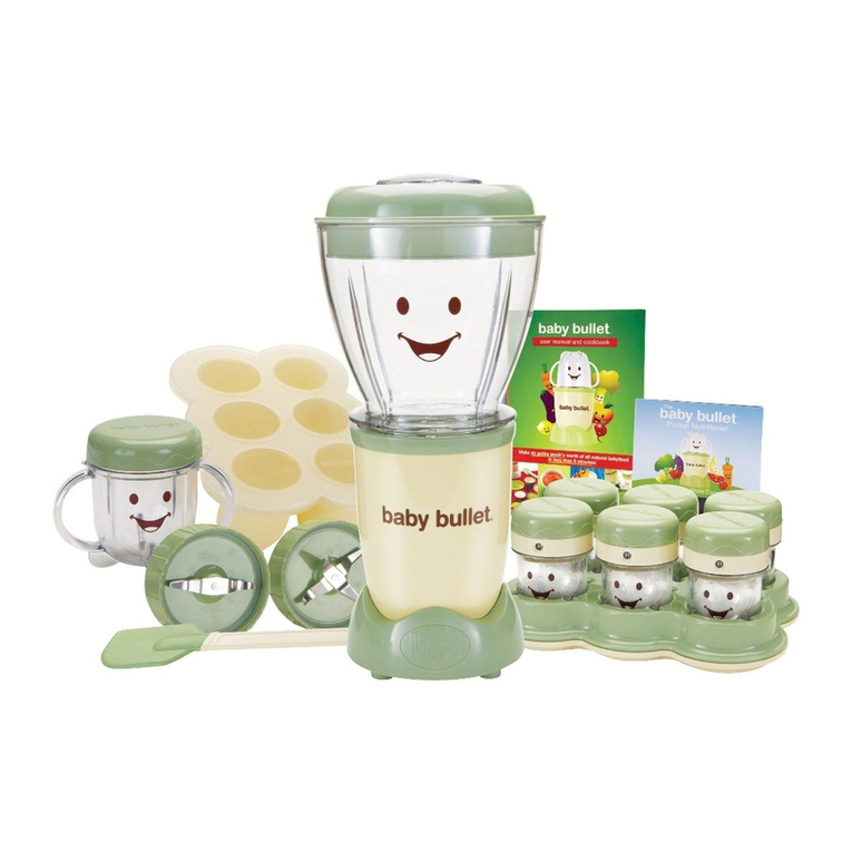 Baby Bullet Baby Bullet User manual and  recipe book
