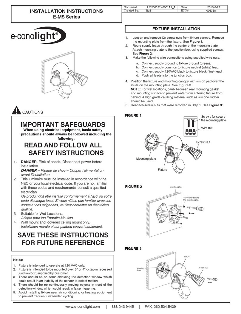 e-conolight E-MS Series installation instructions